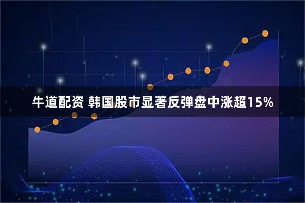 牛道配资 韩国股市显著反弹　盘中涨超15%