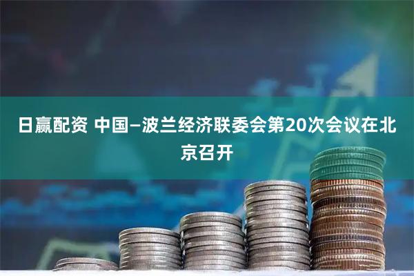 日赢配资 中国—波兰经济联委会第20次会议在北京召开